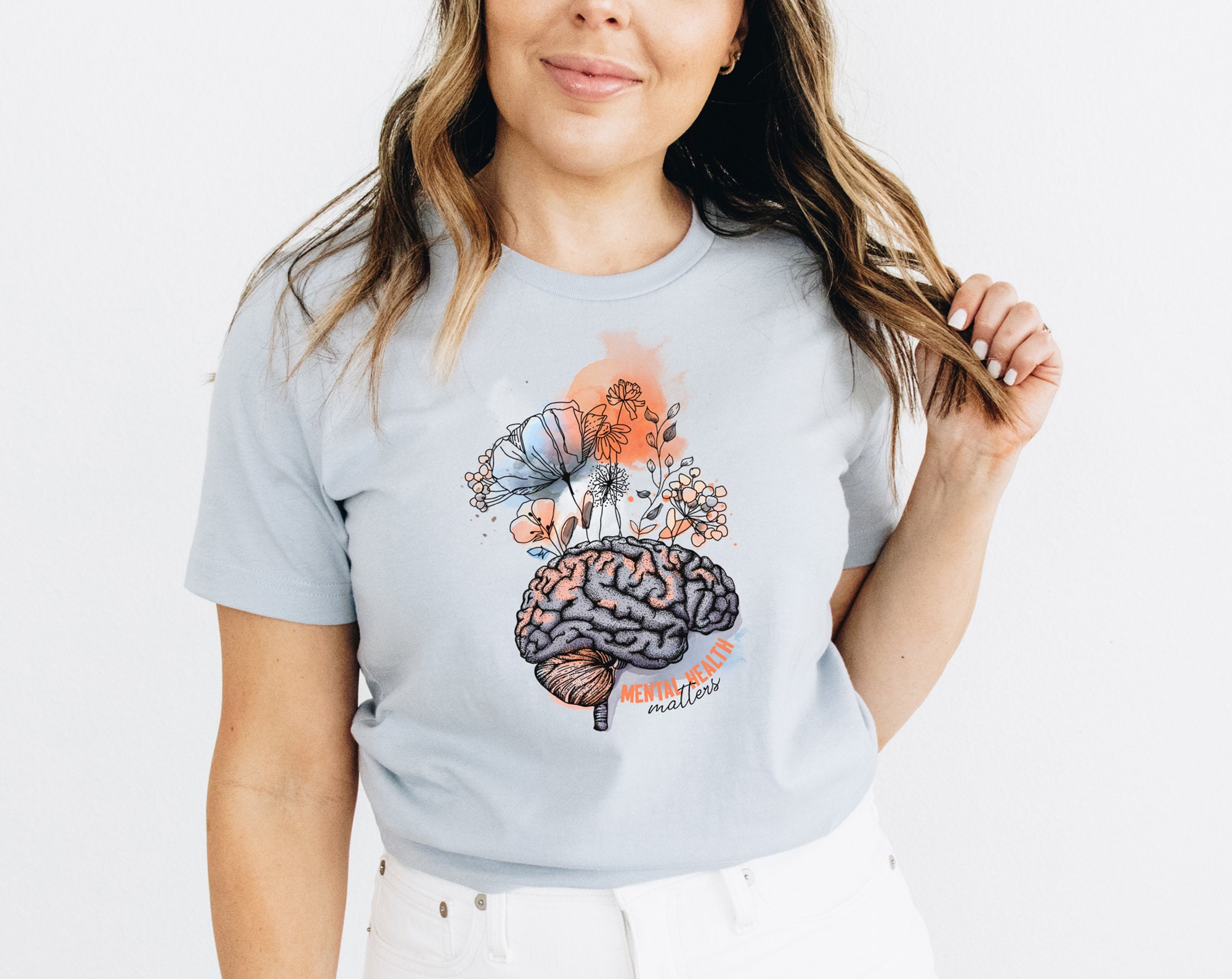 Mental Health Png #3, Flower Brain Png, Sublimation File - Etsy