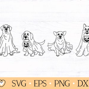 Ghost Dog svg, Halloween Dog svg, Spooky Dogs svg, png