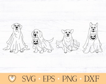 Ghost Dog svg, Halloween Dog svg, Spooky Dogs svg, png