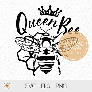 Queen bee svg, Honey bee svg, Honeycomb svg, Bee png