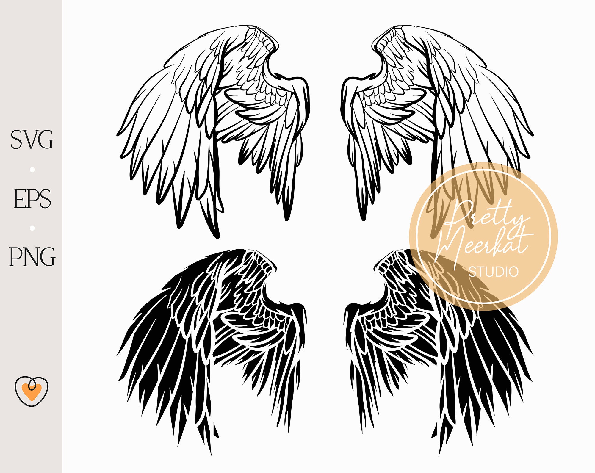 Engelsflügel svg Flügel svg png Dateien - Etsy Schweiz