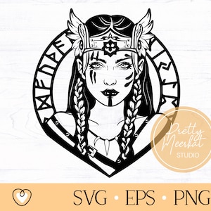 Viking woman svg #2, Valkyrie svg, Viking Warrior Woman svg, png files