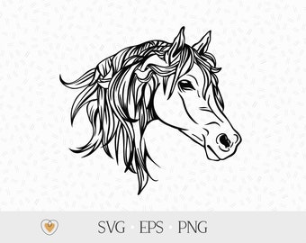 Horse svg, Horse head svg, Horse png, Svg files for cricut