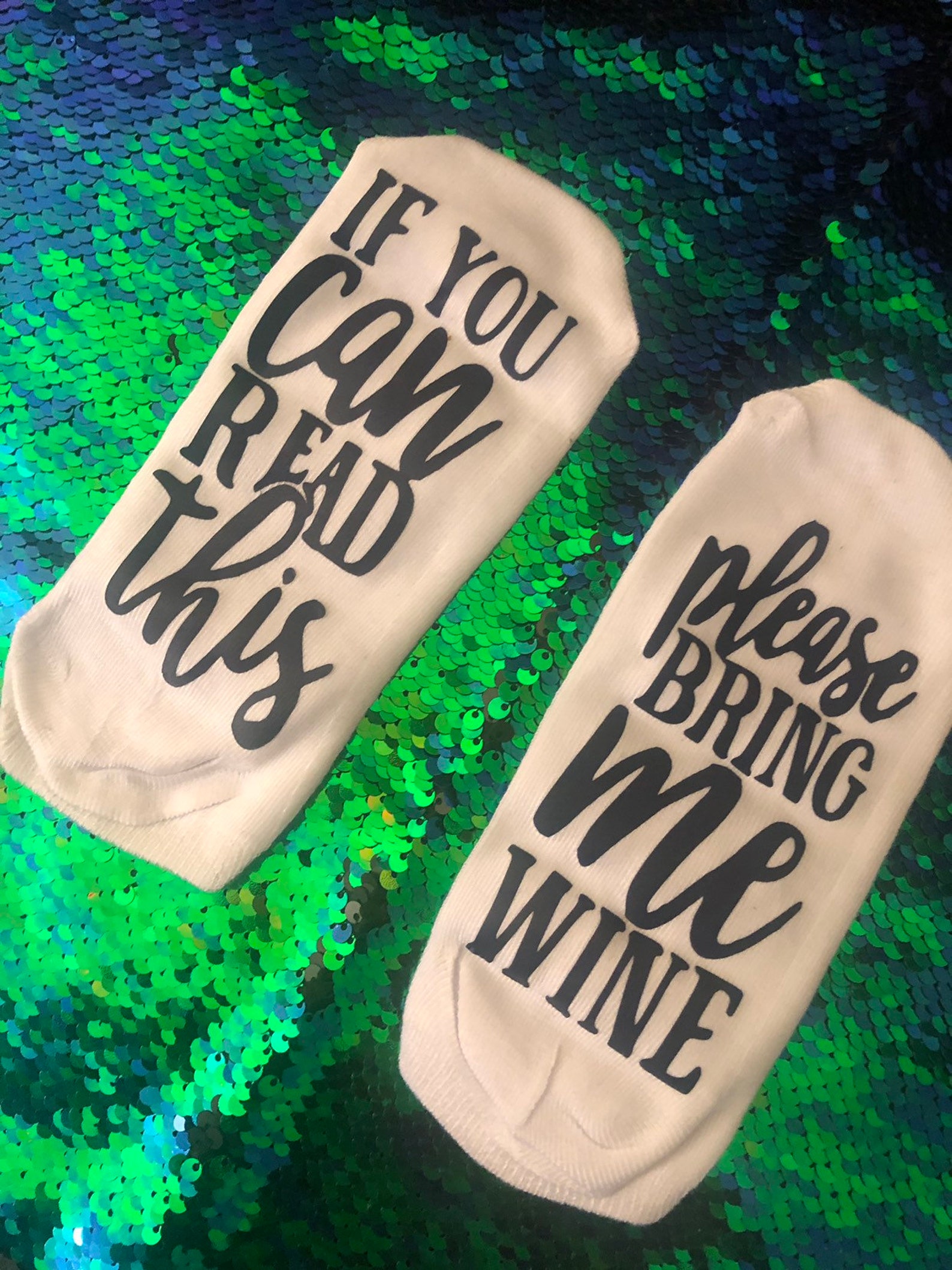 If you can read this socks Etsy If you can read this socks Etsy