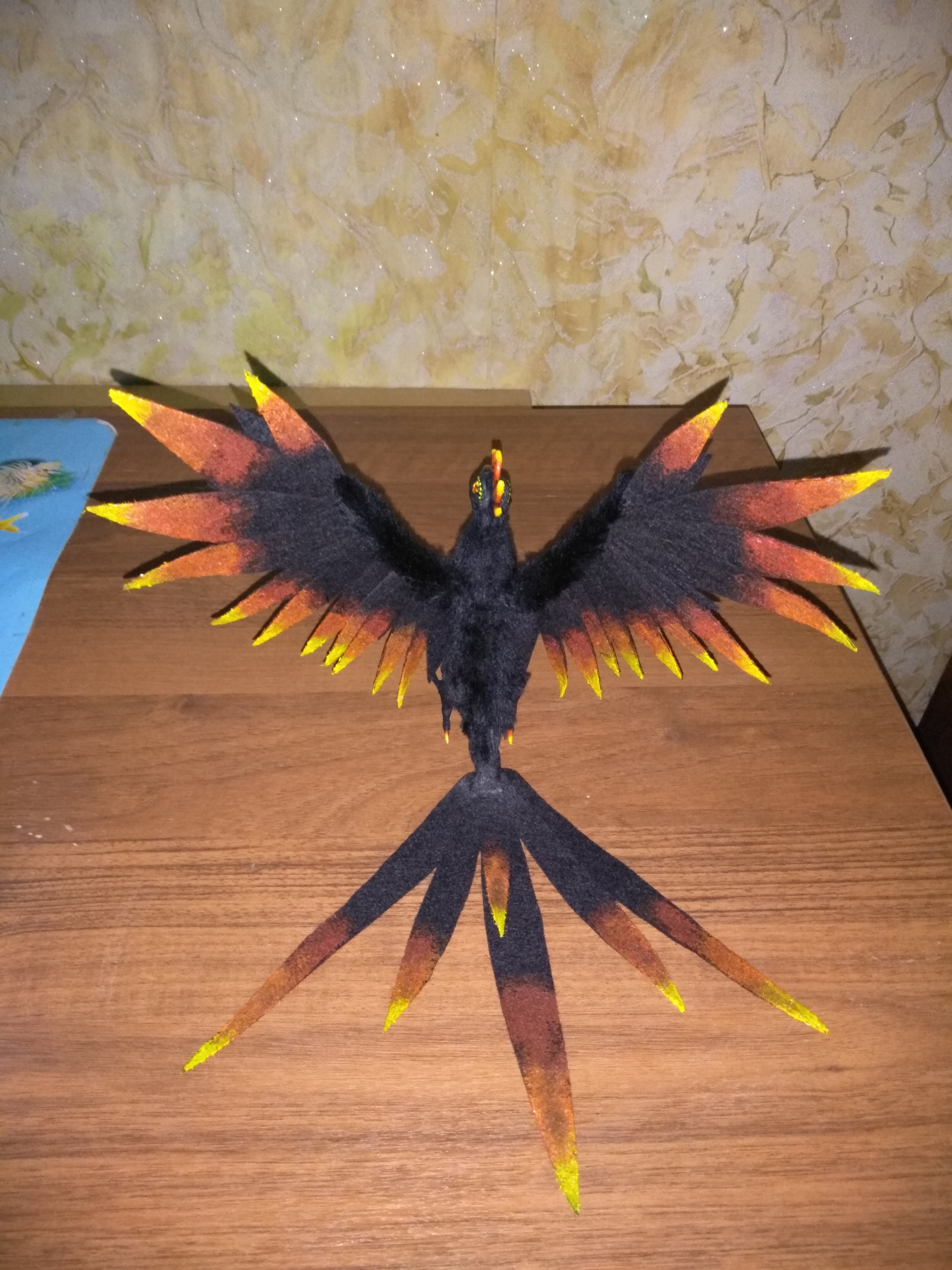 Doll bird. Phoenix doll. OOAK. Handmade Bird Etsy