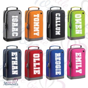 Sac à chaussures personnalisé. Sac à chaussures de football personnalisé pour enfants. Sacoche pour kit de gymnastique. Kit PE. Cadeau scolaire pour garçons et filles. Sac de sport pour enfants.