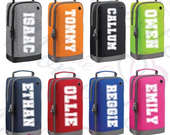 Borsa per stivali personalizzata. Borsa per scarpe da calcio personalizzata per bambini. Borsa per kit da palestra. Kit PE. Regalo scolastico per ragazzi e ragazze. Borsa sportiva per bambini.