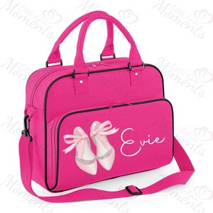 Personalised Kids Ballet Shoes Dance Bag. Ballet Girls Dance Bag. Custom Gifts for Girls. Girl Birthday Gift. Ballet Dance Class Kit Bag.