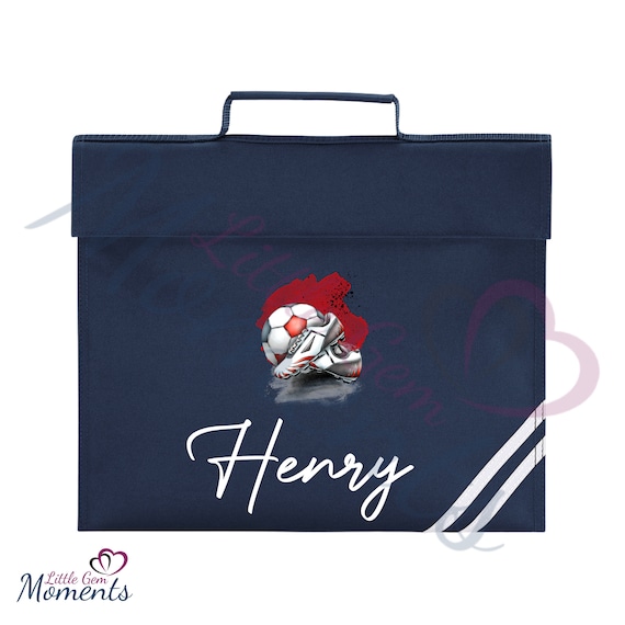 Borsa Porta Scarpe E Stivali Calcio Personalizzata Con Nome - Per Bambini, Scuola, Palestra, PE, Stampata Con Nome Personalizzato
