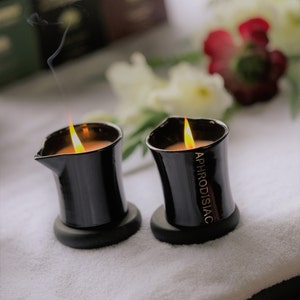 Massage Oil Candle | Aphrodisiac Aromatherapy | Handmade in Australia | 5-8 Full Body Massage Treatments