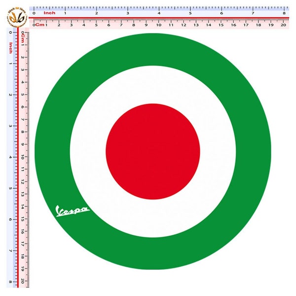 Vespa italia stickers auto moto helmet sticker vespa italy flag helmet tuning italian flag 1 pcs.