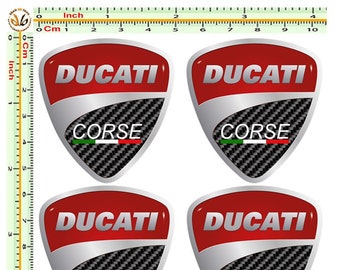 Ducati Corse Italia motorcycle stickers car motorbike helmet helmet print pvc cut out 4 pcs.