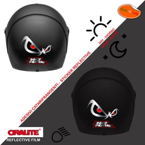 2 x EVIL EYES Car Motorcycle Helmet Van Laptop Stickers Decals 1 Pair