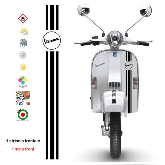 Vespa Sticker Striped Stripe With Round Various Colors in Pvc Cut Out 1 3  Stripes Sticker Strip Cropped Print Pvc 
