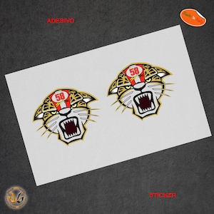 Marco Simoncelli naklejki tygrysie naklejki na kask motocyklowy naklejka na kask tygrysa tuning 2 szt.