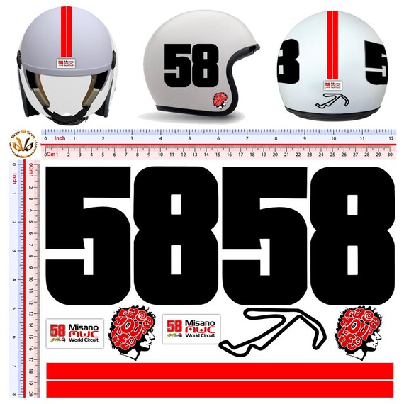 Helmet Racing Sticker Pack Race Helmet Stickers Uk