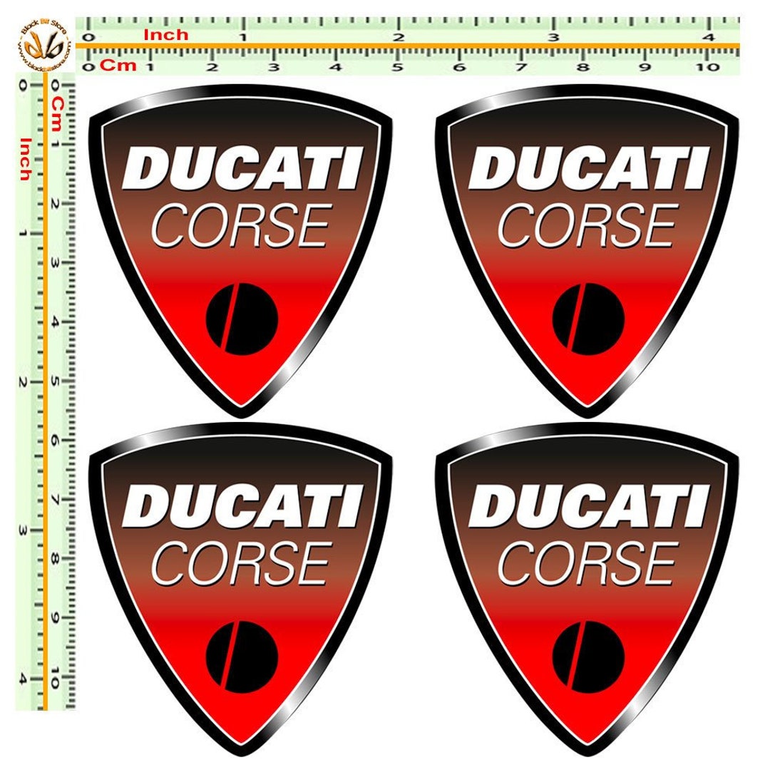24 Stickers Ducati Corse Logo - Adesivi Per Moto, Casco, Auto | Vinile Impermeabile HD - Foto 10