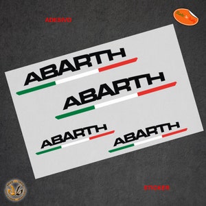 Stickers abarth flag italy car motorcycle helmet sticker abarth italy flag helmet decal tuning 8 PCS.
