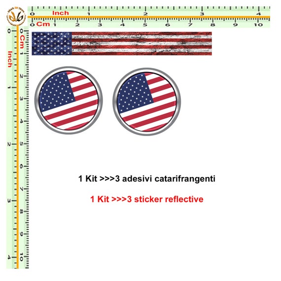 USA Flagge Aufkleber - Für Auto, Motorrad, Wohnmobil, Verschiedene Oberflächen-Finishes