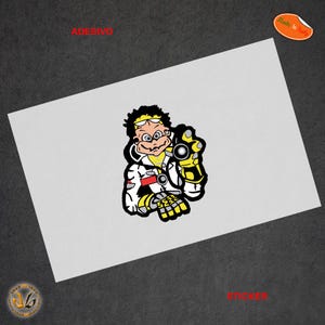 Adesivi moto casco sticker the doctor  helmet decal tuning 1 PZ.