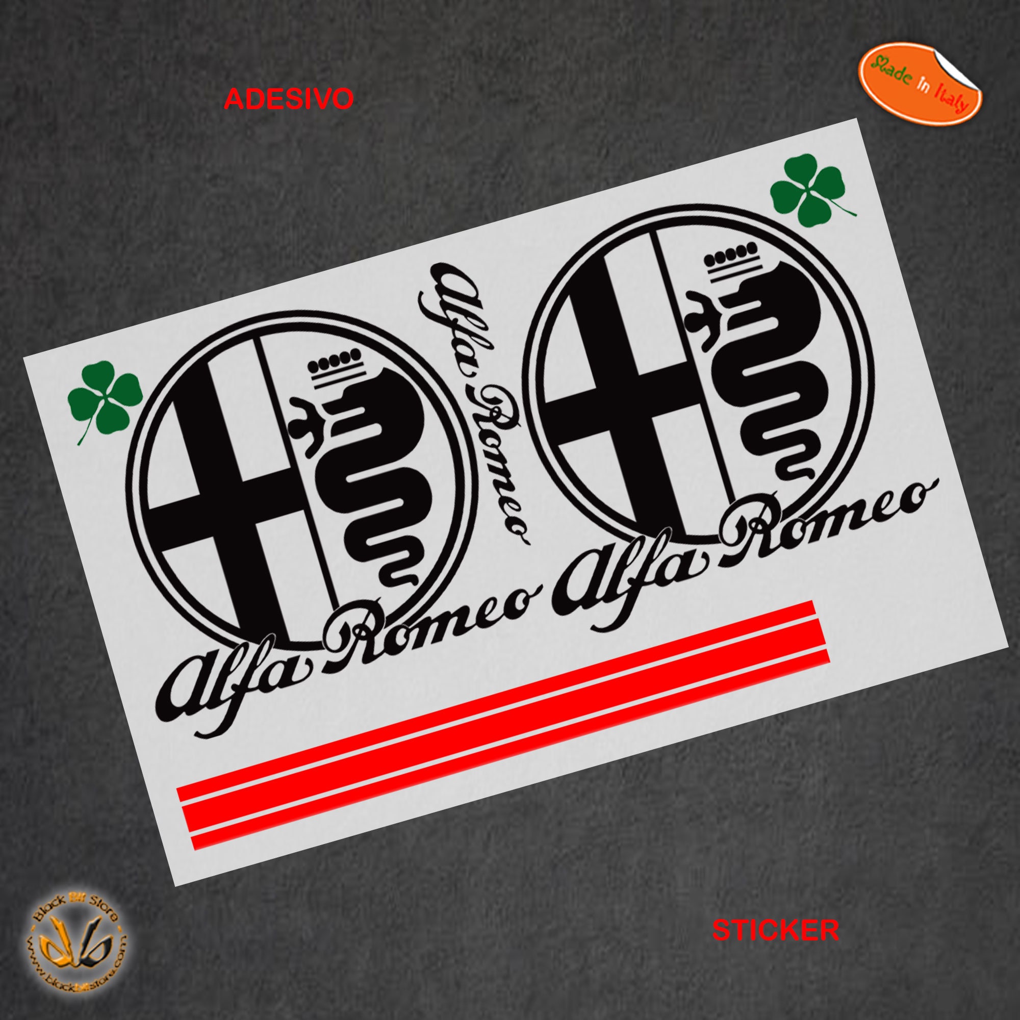 SCRITTA STEMMA ALFA Romeo Giulietta 2016 Nera Originale Posteriore Logo