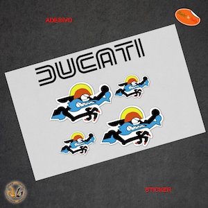 NCR corse ducati stickers cut out around the image sticker car motorcycle helmet decal print pvc cropped 5 pcs.