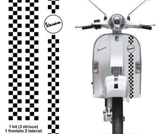 Vespa sticker stripe squares various colors pvc cropped 1 - 3 strips sticker strip vespa cropped print pvc