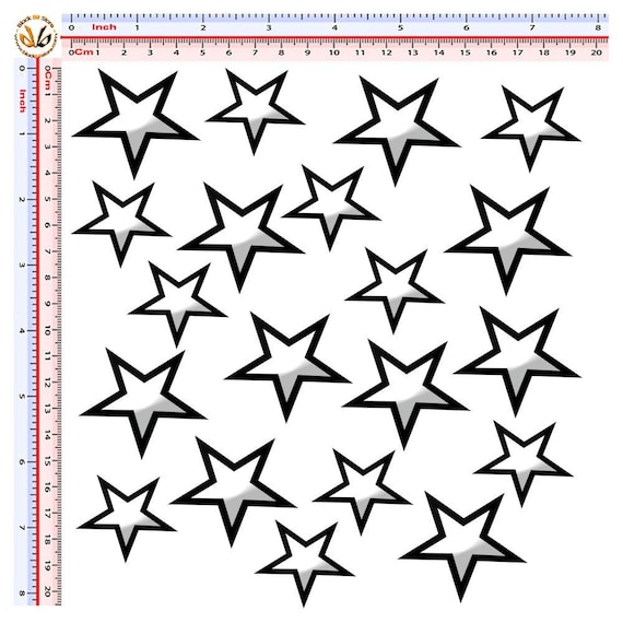 Star Stickers, Star Sticker, Star Laptop Sticker, Star Laptop