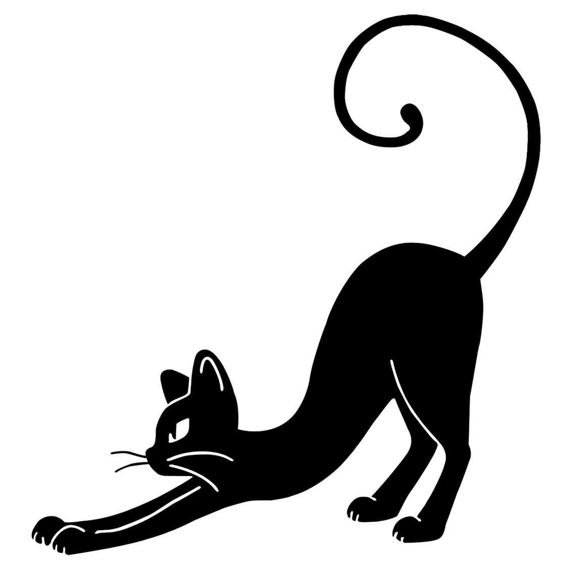 Black Cat Mural Wallpaper | Dramatic Portrait With Amber Eyes main image 1