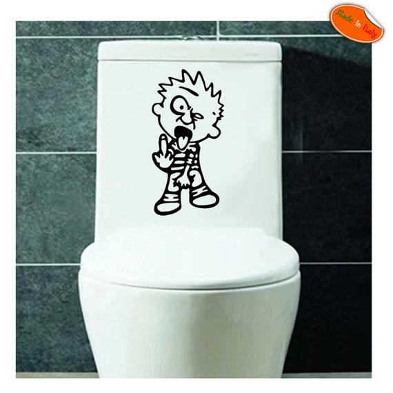Adesivo Copri Water Bimbo Fuck of Kids Tavoletta WC Pvc Scontornato Toilet  Seat Sticker Sanitary Cover Sticker Pvc Cropped 1 Pz. 