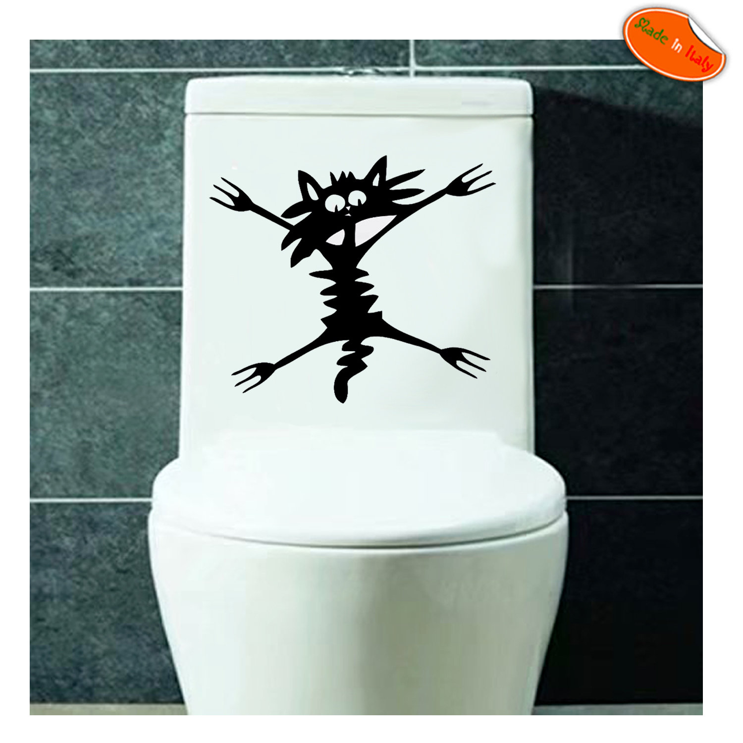 2 Adesivi Per Coperchio WC A Faccia Sorridente - PVC Impermeabile, Rimovibili - Foto 7