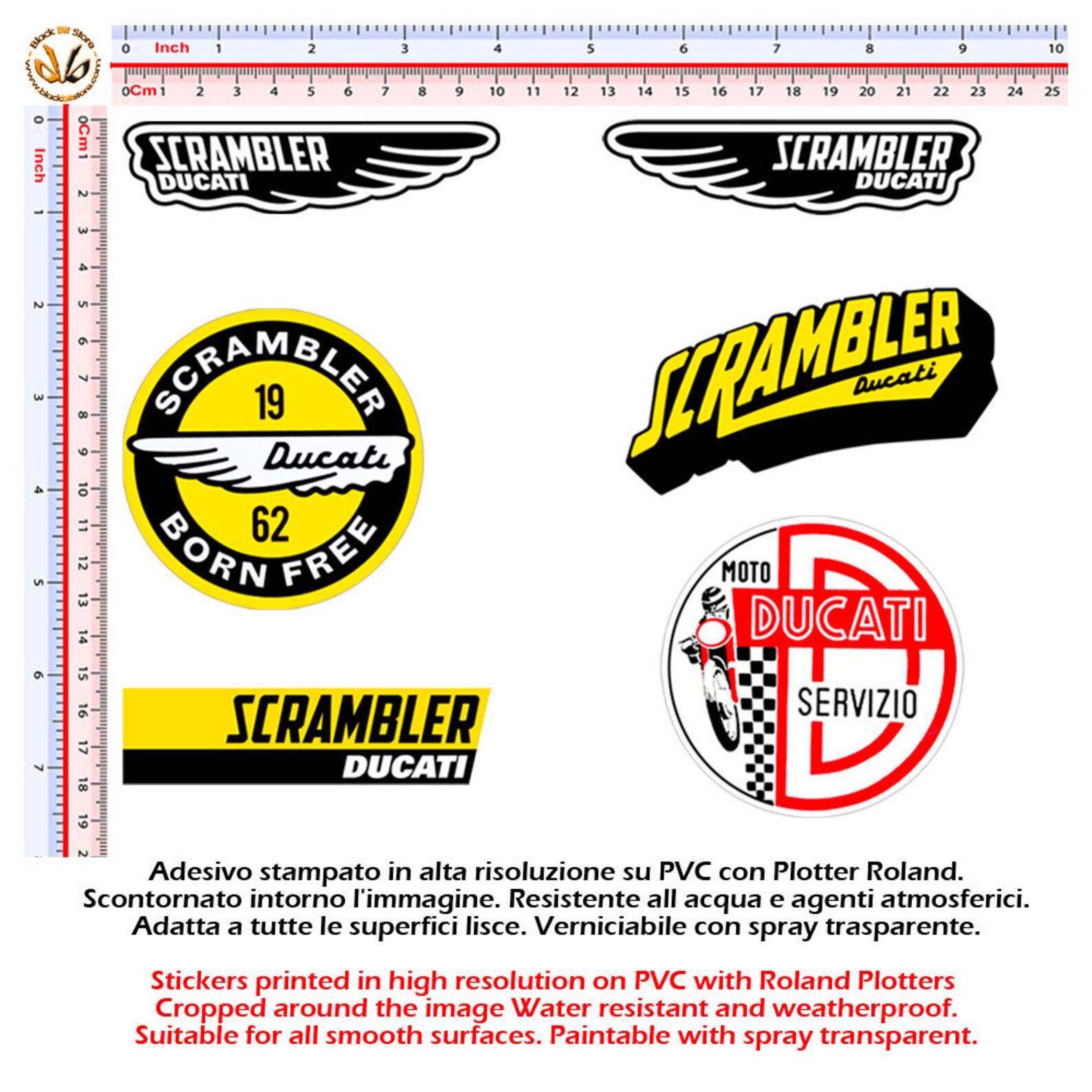 ducati scrambler decals