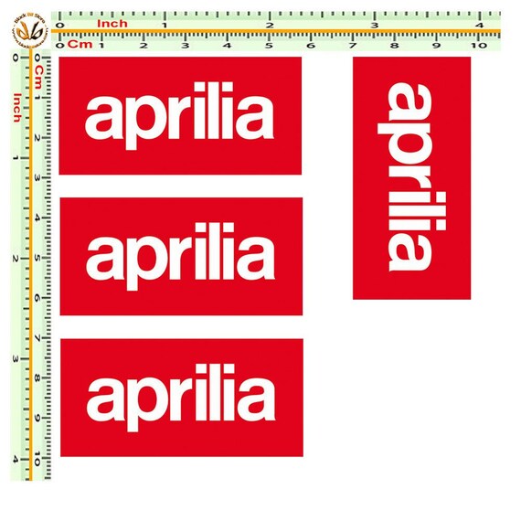 Adesivi aprilia auto moto casco stampa pvc sticker helmet decal tuning  print pvc 4 PZ. -  Italia