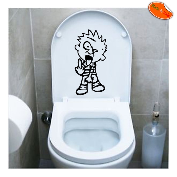 Adesivo Copri Water Bimbo Fuck of Kids Tavoletta WC Pvc Scontornato Toilet  Seat Sticker Sanitary Cover Sticker Pvc Cropped 1 Pz. 