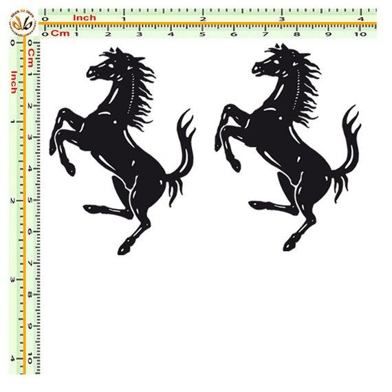 Stickers cavallino ferrari replica sticker car motorcycle helmet helmet  decal 2 pcs.