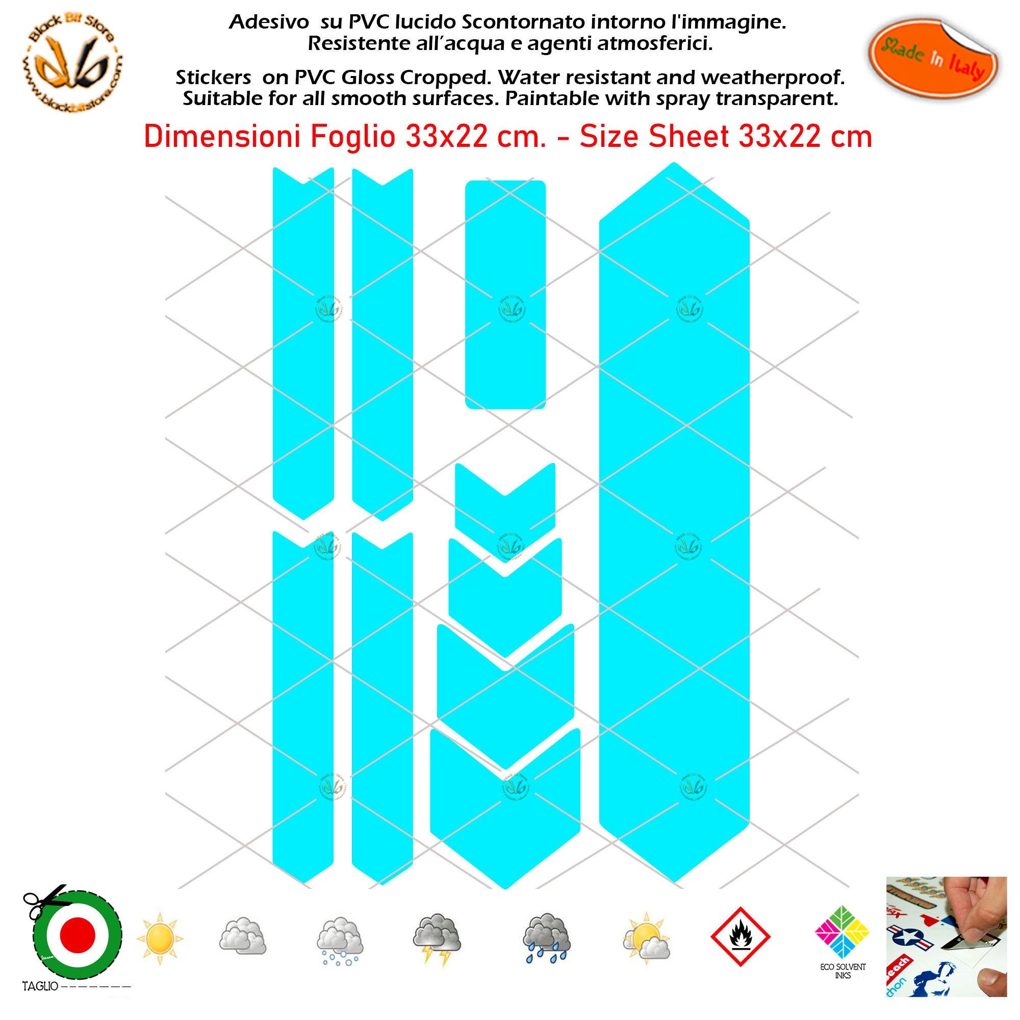 Sticker Bike MTB Reflective Multicolor Reflective Bicycle Stickers ...