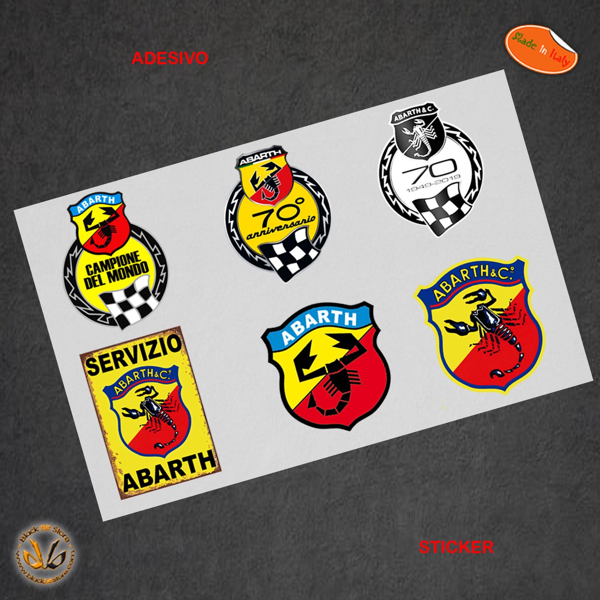 Akachafactory 2X Sticker Adesivi Adesivo Bandiera Vintage Auto Moto