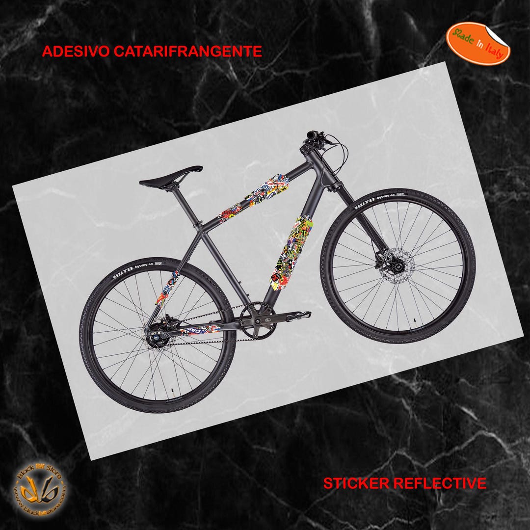 Autocollant de vélo VTT sponsor réfléchissant autocollants de vélo