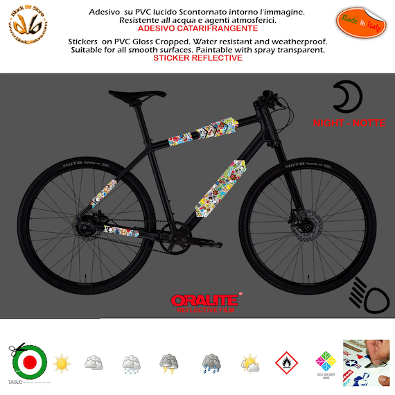 Mountain Bike Reflective Stickers  Reflective Sticker Bicycles - New  Bicycle Sticker - Aliexpress