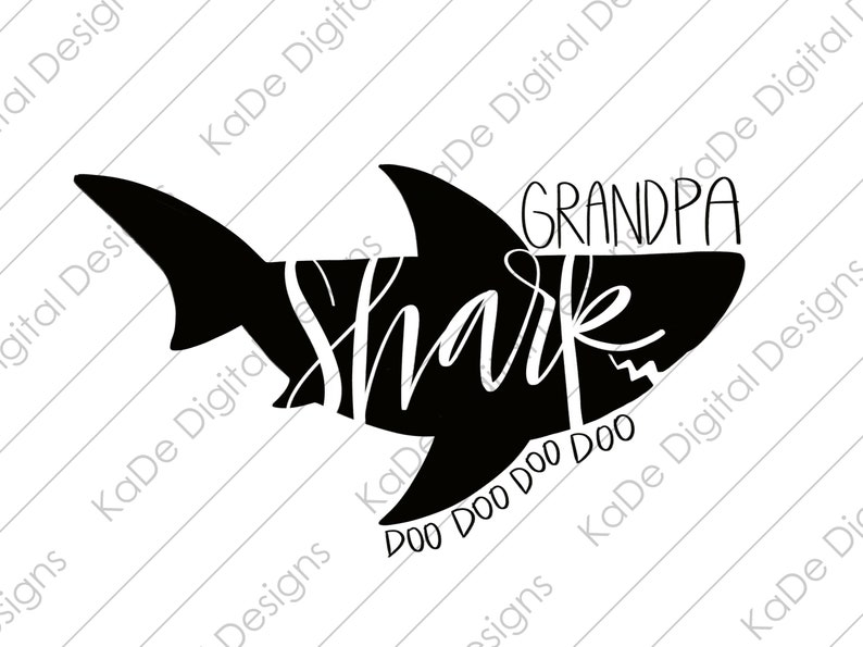 Download Grandpa Shark SVG Doo Doo Doo PNG Shark JPG Digital File ...