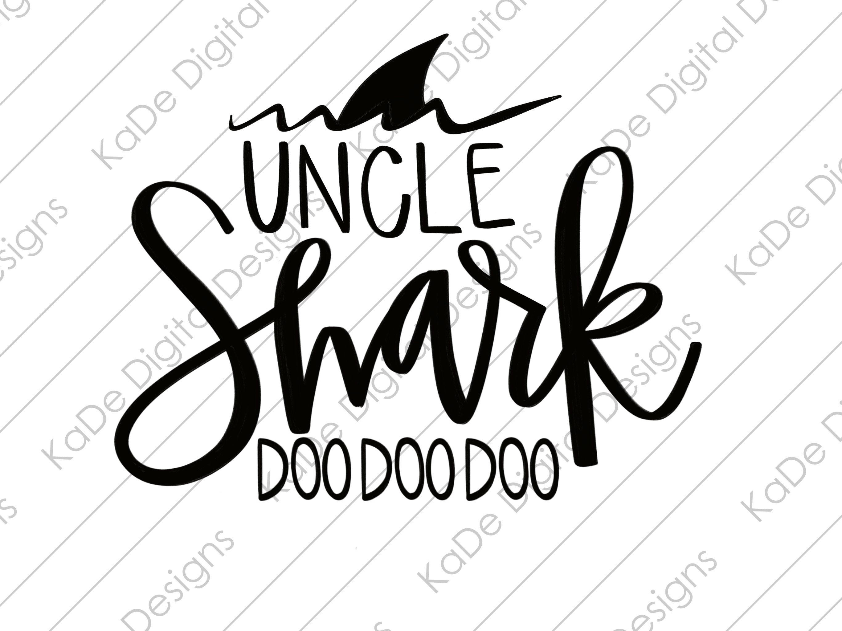 Download Uncle Shark / SVG / PNG / JPG / Digital File / Hand ...