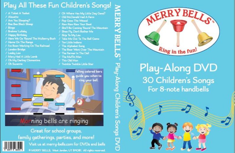 Children's Songs Playalong DVD for Handbells Etsy