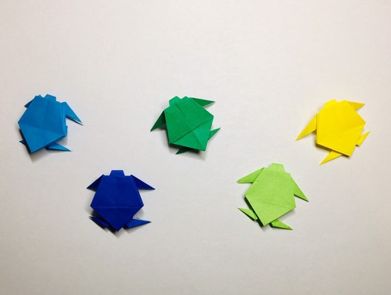Small Origami Turtles Assorted Colors 5 Paper Sea Turtles Etsy Small Origami Turtles Assorted Colors 5 Paper Sea Turtles Etsy