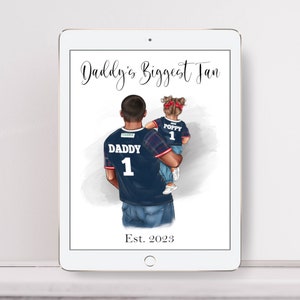 Daddy&#39;s Biggest Fan digital download gift for sports fans