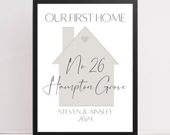 Personalised new home print