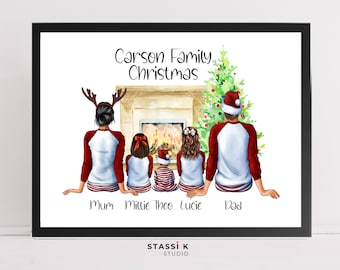 Personalised Family Christmas Print