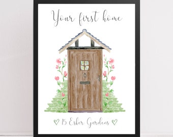 New home gift, personalised print