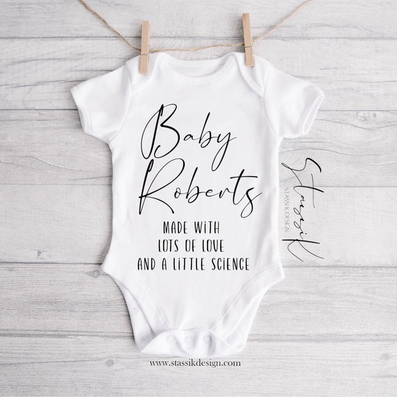 Baby vest best sale announcement