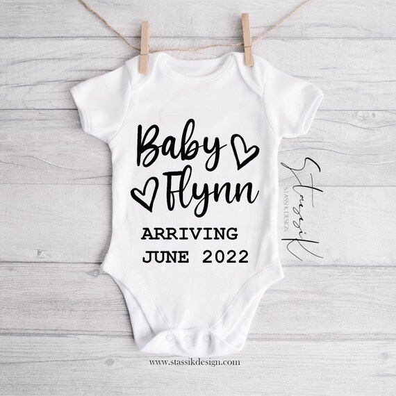Baby vest best sale announcement