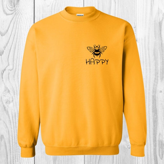 happy sweatshirt yellow
